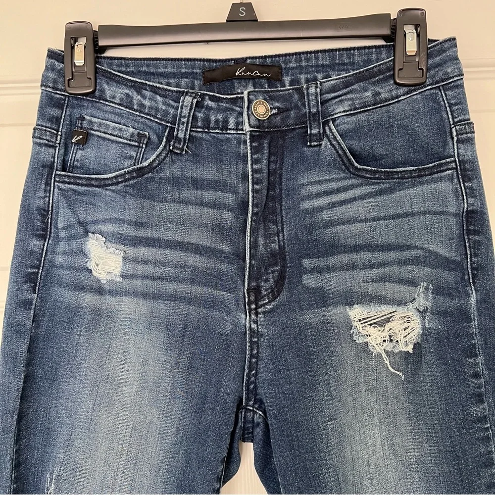 KanCan Estilo high rise raw hem cotton jeans 27